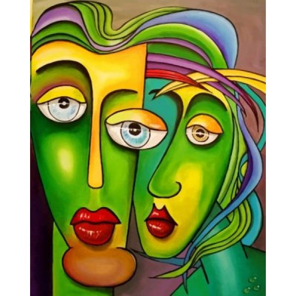 Abstract Faces (40X50cm) Painting By Numbers UK