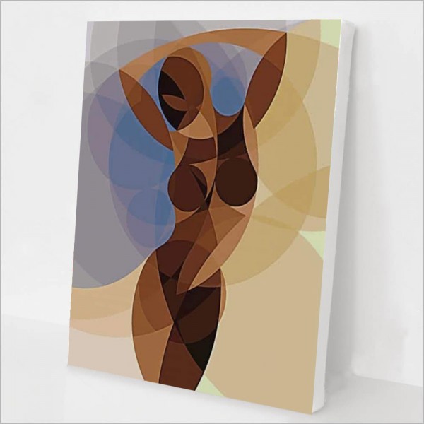 Girl Body Abstract Art Painting By Numbers UK