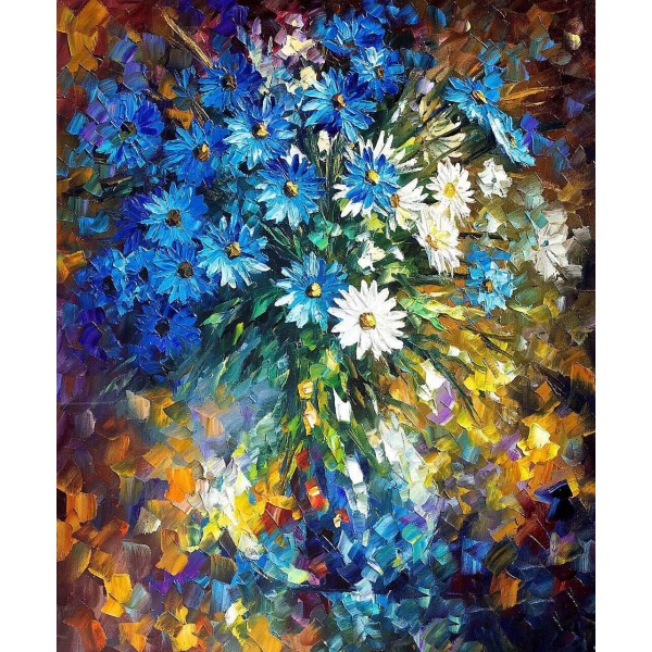 Abstract painting | flower  (40X50cm) Painting By Numbers UK