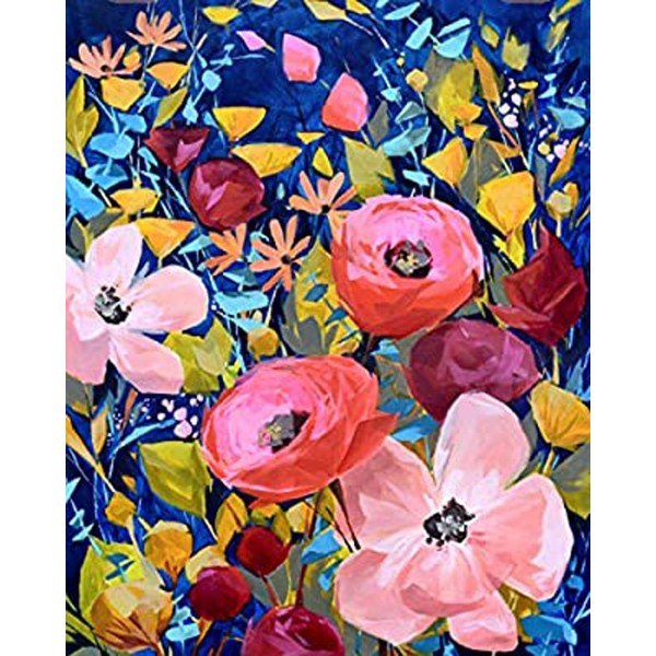 Abstract flower Painting By Numbers UK