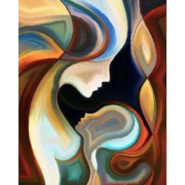 Abstract maternal love Painting By Numbers UK
