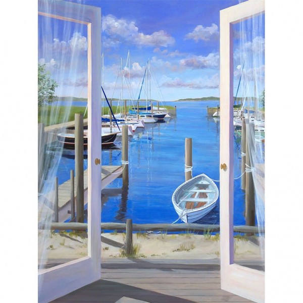 The scenery outside the door- 40*50cm Painting By Numbers UK