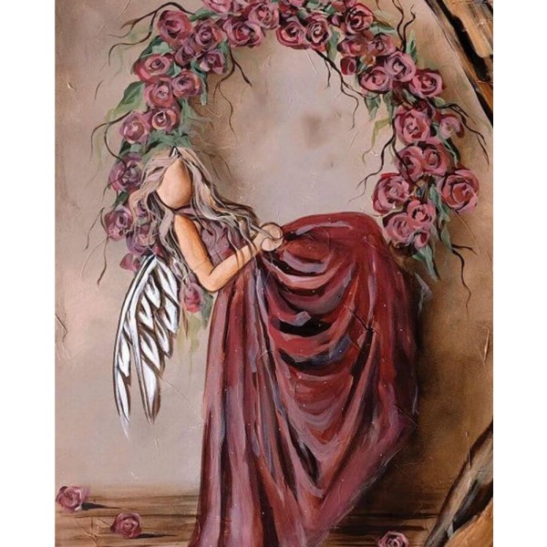Angel on a wreath Painting By Numbers UK
