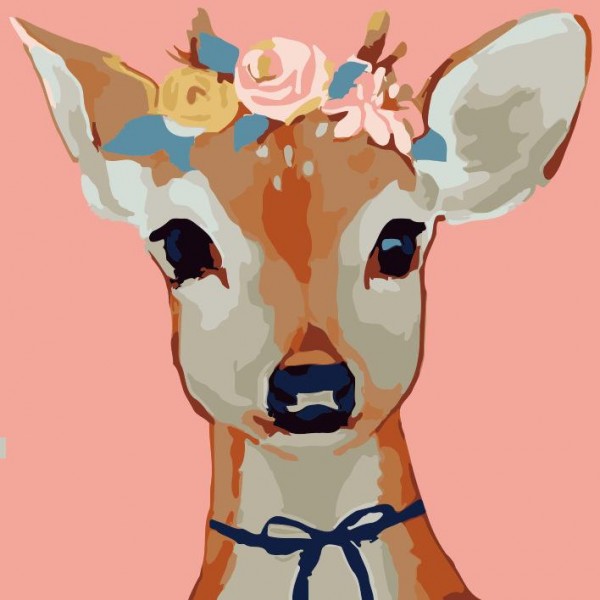 Cartoon fawn Painting By Numbers UK