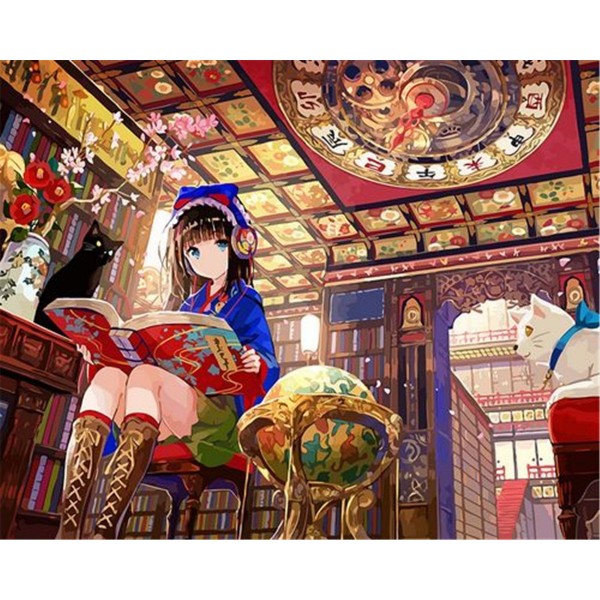 Anime girl Painting By Numbers UK