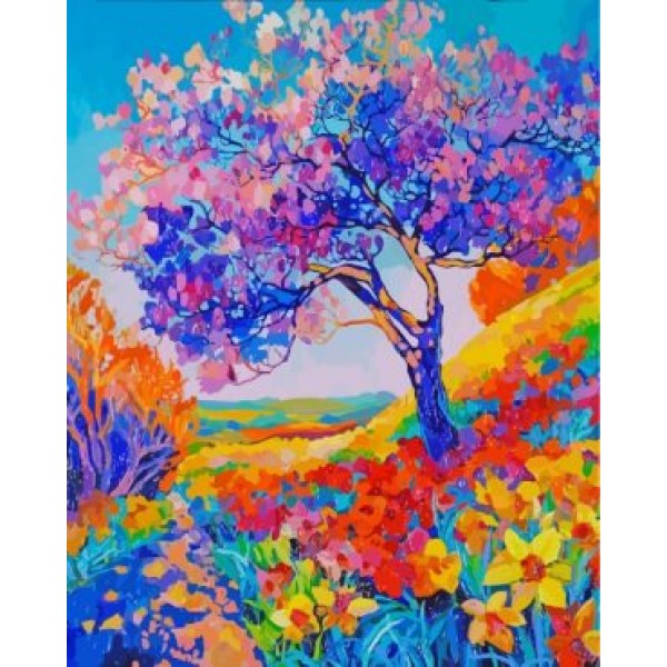 Colorful Nature Art  (40X50cm) Painting By Numbers UK