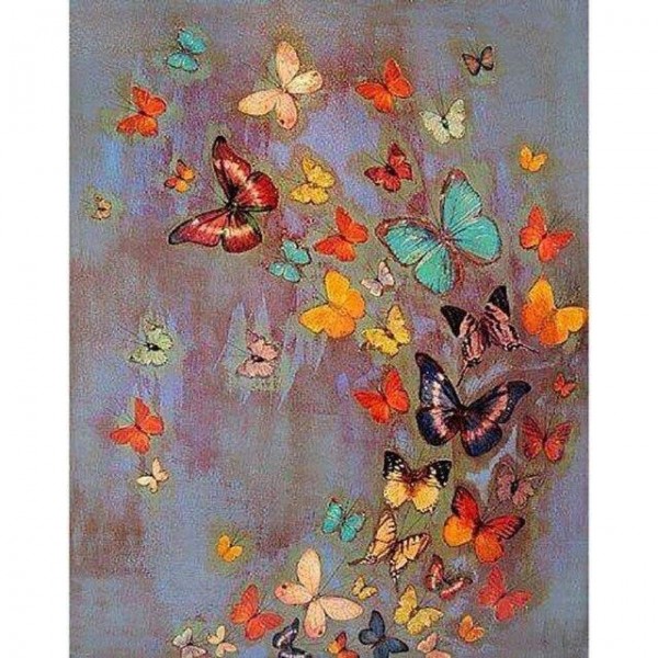 Colorful butterfly Painting By Numbers UK