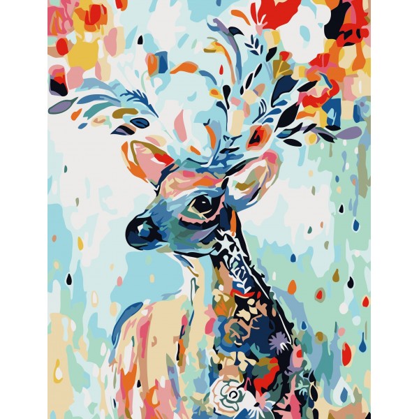 Animal Colorful deer Painting By Numbers UK