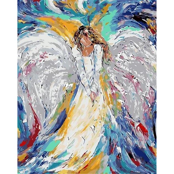 Abstract colorful angel Painting By Numbers UK