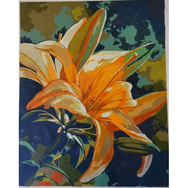Flower - 40*40cm Painting By Numbers UK