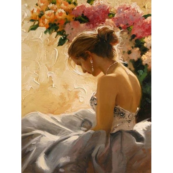 Elegant woman- 40*50cm Painting By Numbers UK
