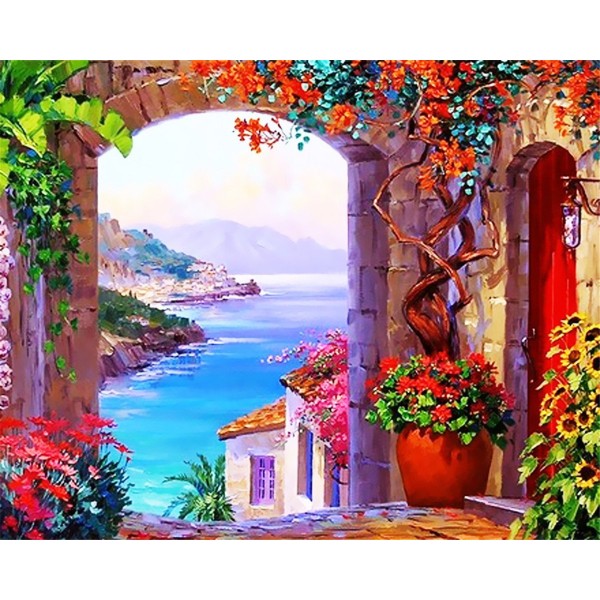 Facing the sea, the flowers bloom Painting By Numbers UK