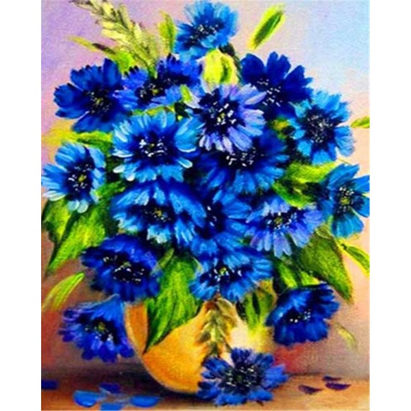 Blue cornflower Painting By Numbers UK