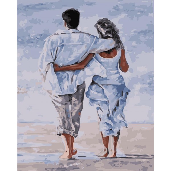 Beach couple Painting By Numbers UK